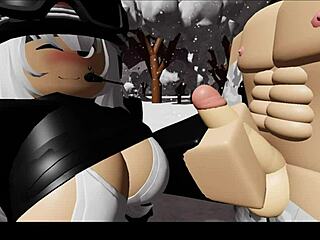 Skiing through snowy forest on a crisp winter day