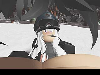 Skiing through snowy forest on a crisp winter day