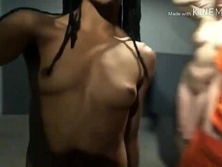 check this young latina ebony thot slurping homemade big cock handjob