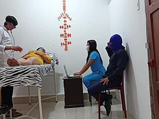 patients pounded in savage doctors office foursome roleplay