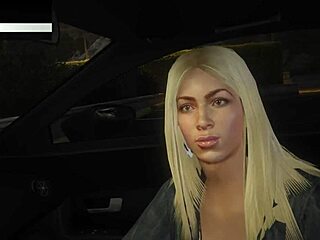 im pickin up this hot hooker in my car for some wild pov sex game
