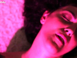 big titted brunette unlocks bondage fantasy fingering her wet pussy solo