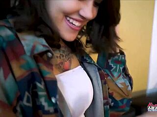 skinny rihanna slams dildo into her dripping wet shaved pussy before swallowing hot cum