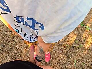 Step Mom Catches Me Jerking and Drains Cum Fast