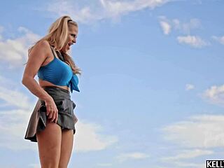 Outdoor Mature Kelly Madison Fucks Huge Dildo Poolside Solo Orgasm Big Natural Tits