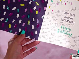 i surprised my stepmom with a birthday dildo fuck