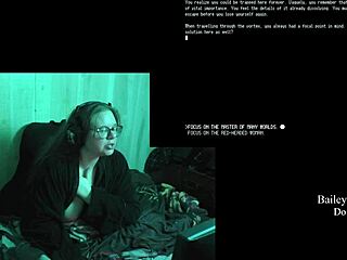 Curvy brunette bbw's fat tits and ass jiggle naked in game playthrough