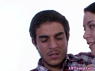 Teen beauty strokes and sucks cock pov before hot cumshot