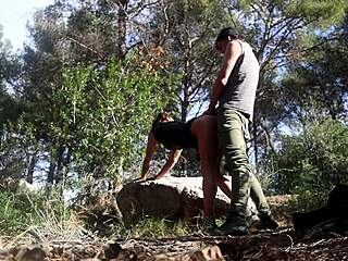 hey babe no safe spot outdoors as i bend over for public doggystyle pussy licking and monster cock pounding 😈🌳