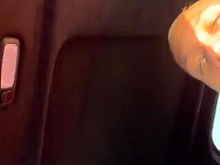 curly haired couple does monster cock deepthroat roadhead in car 🚗💦