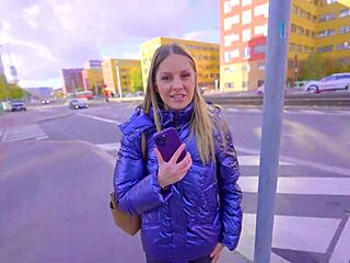 Blonde Anal Dare Turns Wild with Taxi Flashing Dildo Masturbation and Ass Fingering Thrills