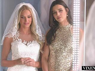 beautiful kylie fingers bride emma's pussy easing prewedding stress best