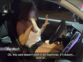 No Panties No Bra Milf Flashes Tits At Gas Station Attendants Publicly