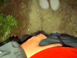 Nicky Mist Drops Tits for POV Street Blowjob Cumshot on Bra