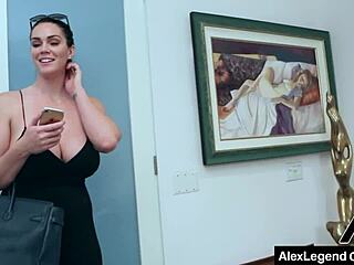 i went on this online date with alison tyler and ended up covering her big natural tits and hairy pussy lips in alex legend's thick cum after deepthroat handjob