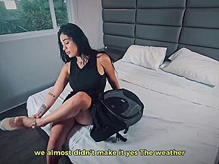 sharing the hotel room with stepmom led to wild fucking