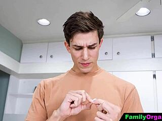 what if invisible step-bro sneaks upskirt fucks curvy sis bareback in laundry room?