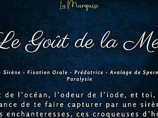 mmm le goût de la mer... french mermaid slurps cock deep in audio porn 😏👅🌊