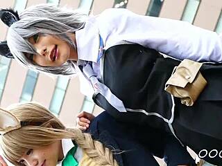 cosplay hides throbbing cock secrets