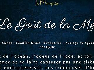 mmm le goût de la mer... french mermaid slurps cock deep in audio porn 😏👅🌊
