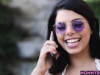 perfect ass latina teen gina valentina licks stepmom brandi love's big tits and wet milf pussy