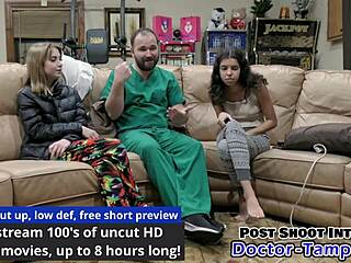 Dr tampa! daisy bean spreads shaved pussy in university nurse exam?