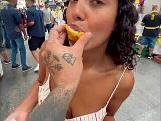 nati roza meets max boss at market and rides his cock home for creampie cowgirl