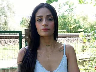 german scout picks skinny tattooed latina breiny zoe for rough no-condom deepthroat cowgirl anal in berlin