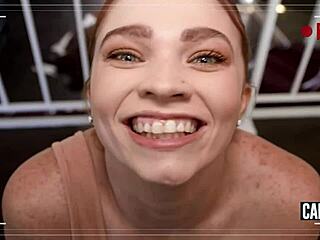 julie jess catches bf watching porn jumps on for anal doggy buttplug creampie