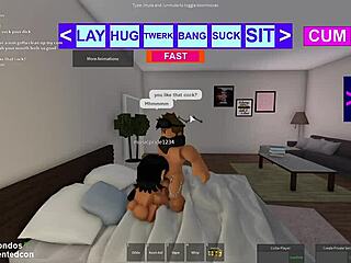 teen with big tits big ass and monster cock in best roblox sex action