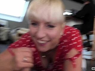 Boris Schwarz Cheating Wife Rides Huge Cock Doggystyle with Husband Nearby