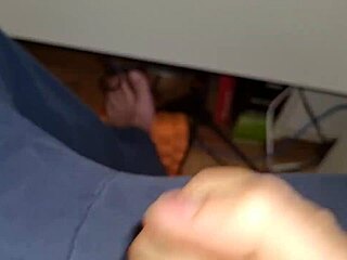 hairy long-haired stud pumps hot milk for your hungry eyes