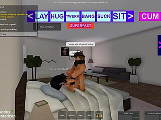 teen with big tits big ass and monster cock in best roblox sex action