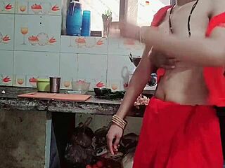 guy spots bhabhi in kitchen begs to fuck her hard right there