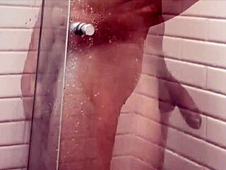 Hung Brazilian Amateur Strokes Massive Cock Solo Shower Play