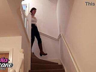 Naughty college student bends over for intense spanking and rough punishment