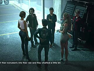 a milf wife and stepmother teases with her massive tits in teasing family close-up moments