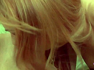 Damn inked blonde seduces cyclist for wet pussy licking and double dildo fun