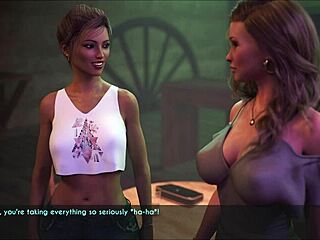 a milf wife and stepmother teases with her massive tits in teasing family close-up moments