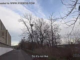 Angry boyfriend watches slutty gf suck stranger cock