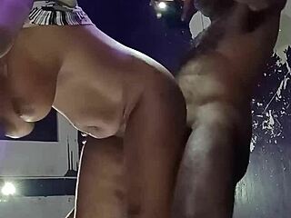 Damn mature ebony bent over doggystyle big ass bounce!