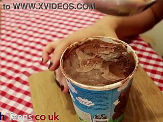 hey neighbor old perv you topping that ice cream with cum for your emo british teen slut?