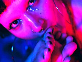 Goddess feet worshipped! Lick my big soles first time ever while I choke on toes!