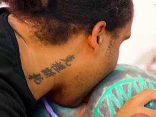 Tattooed Punk Goth Girl Deepthroats BBC Anal Fucked ATM Facial Cumshot Ride