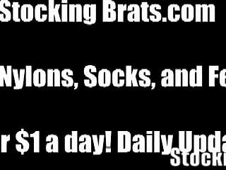 i get so fucking horny watching her strut in those sheer pantyhose!