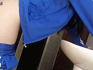 filming schoolgirl quickie in bathroom 💦😈