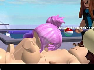 milf with furry pussy slurps roblox cock hungrily