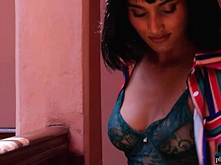 whoa, check out indian milf angel constance's killer curves stripping down 😍