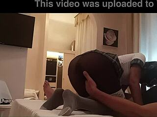 milf takes monster cock in all holes ending with pantyhose cumshot