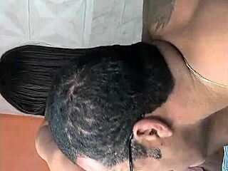 black teen stepsis sneaks in from funk party for interracial fun